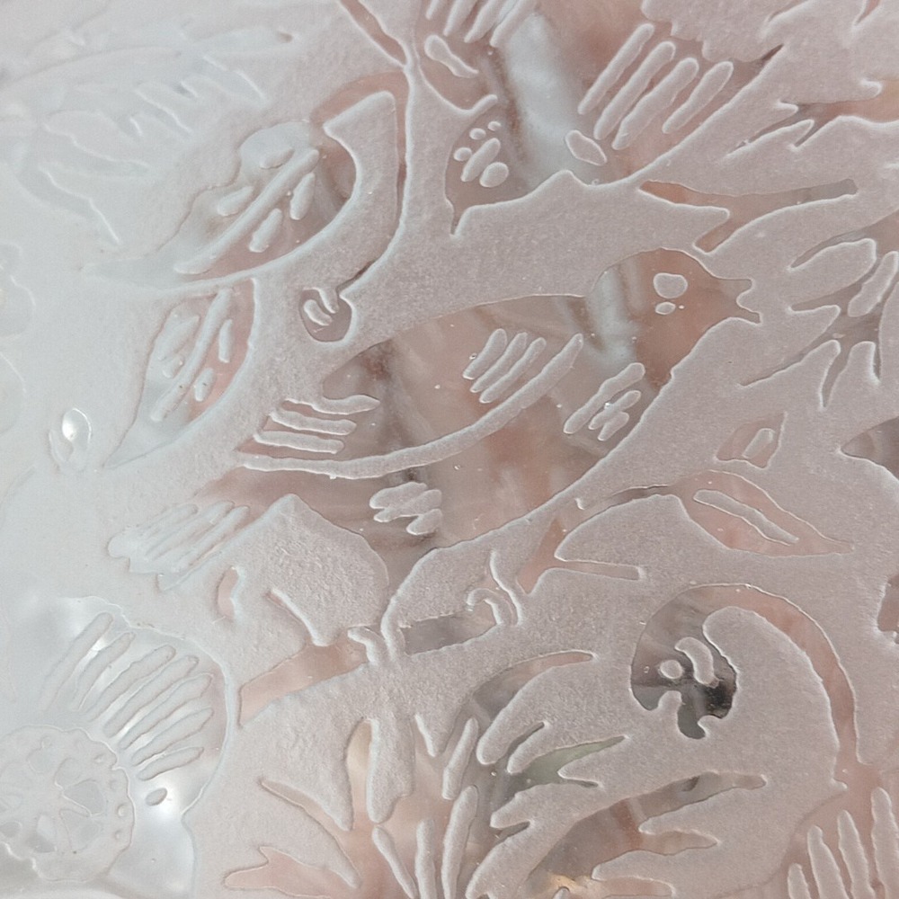 VTG Paden City Etched Spring Orchard and Birds Tilt Cordial Decanter w/Stopper - Picture 7 of 14
